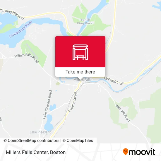 Millers Falls Center map