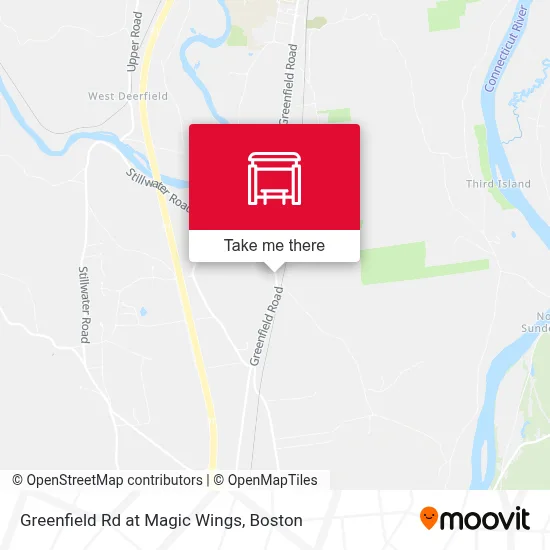Greenfield Rd at Magic Wings map