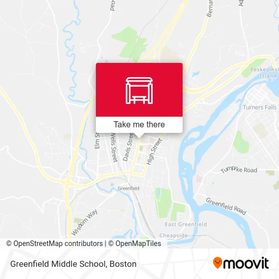 Greenfield Middle School map