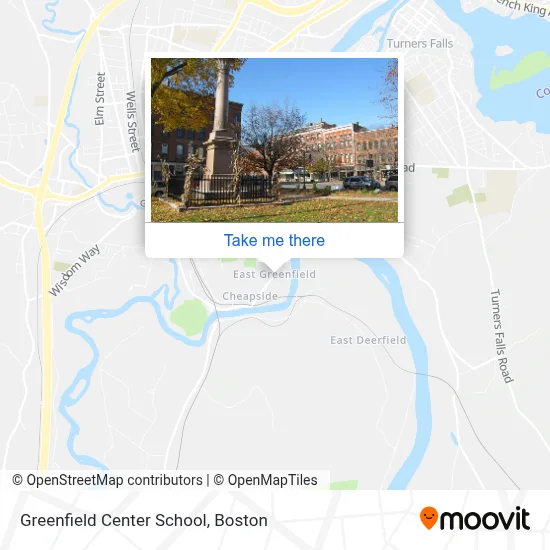 Greenfield Center School map