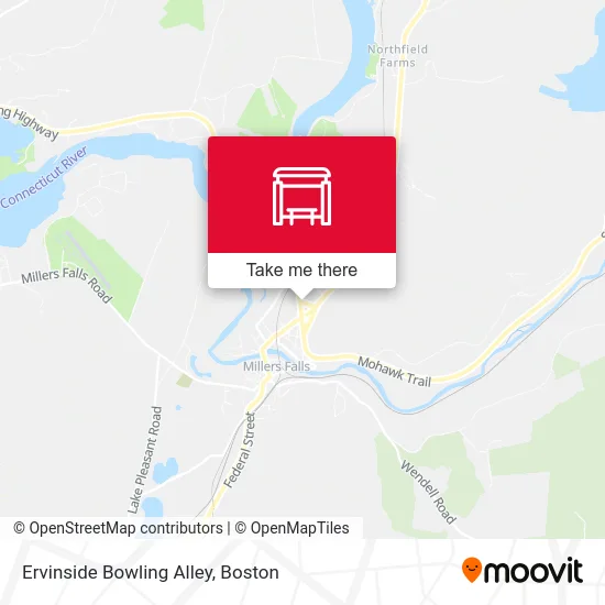 Ervinside Bowling Alley map
