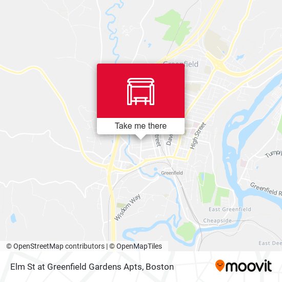 Mapa de Elm St at Greenfield Gardens Apts