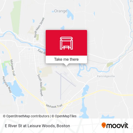 E River St at Leisure Woods map