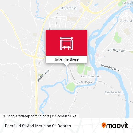 Deerfield St And Meridian St map