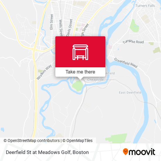 Deerfield St at Meadows Golf map
