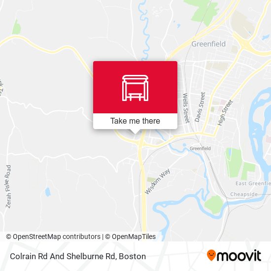 Colrain Rd And Shelburne Rd map