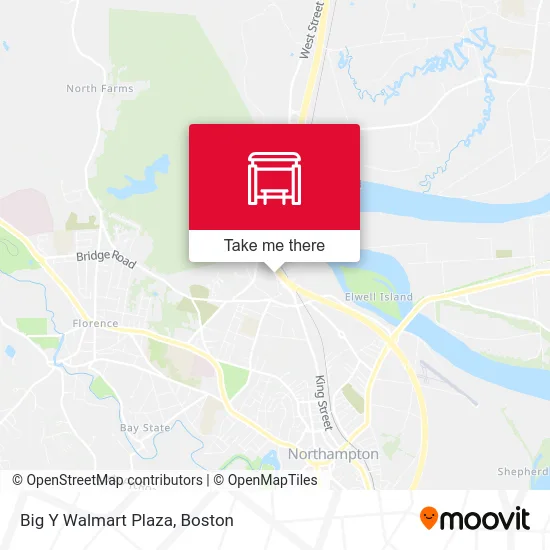 Big Y Walmart Plaza map