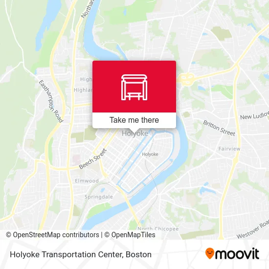 Holyoke Transportation Center map