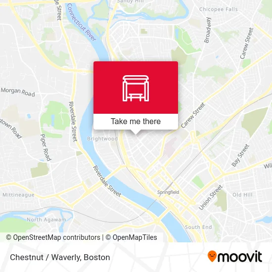 Chestnut / Waverly map