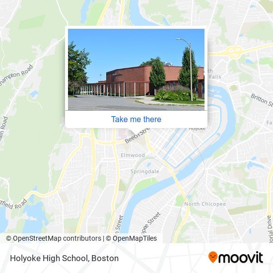 Holyoke High School map