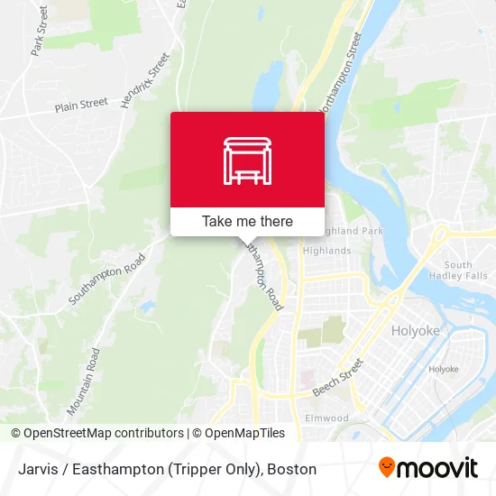 Jarvis / Easthampton (Tripper Only) map