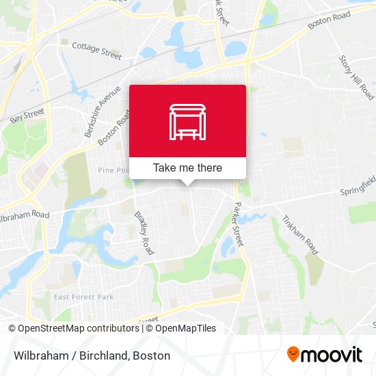 Mapa de Wilbraham / Birchland