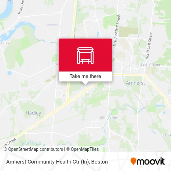 Amherst Community Health Ctr (In) map