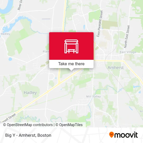 Big Y - Amherst map