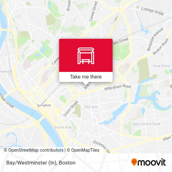 Bay/Westminster (In) map