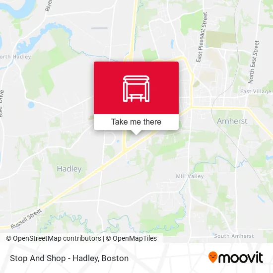 Stop And Shop - Hadley map