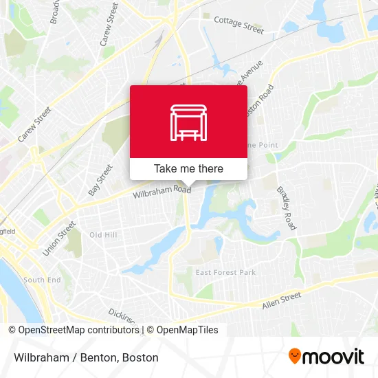 Wilbraham / Benton map