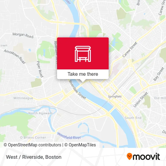 West / Riverside map