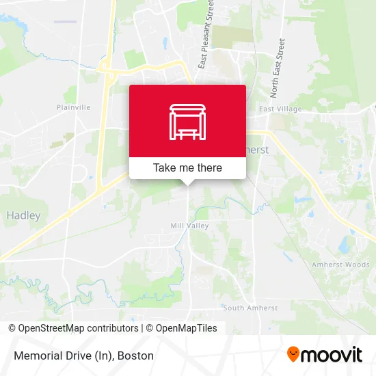 Memorial Drive (In) map