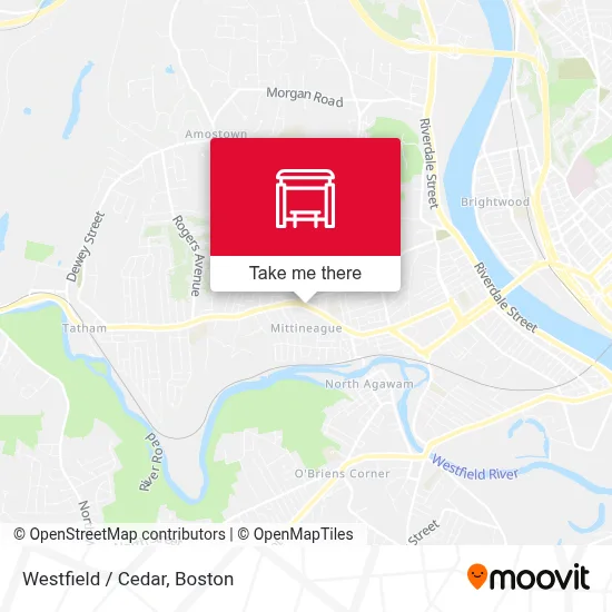 Westfield / Cedar map