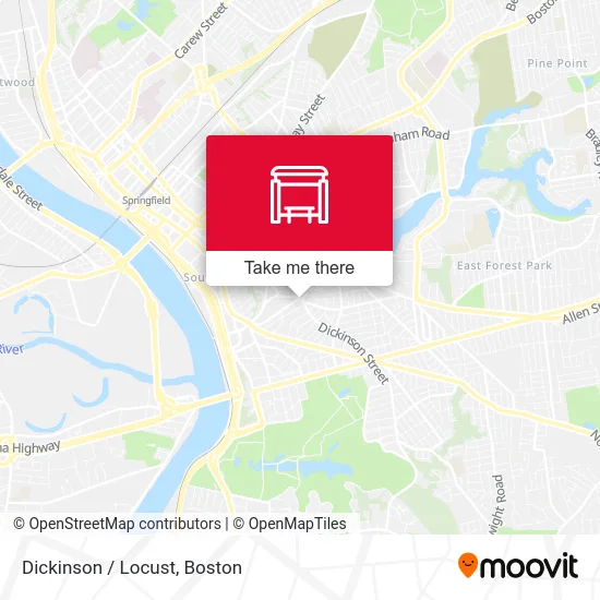 Dickinson / Locust map