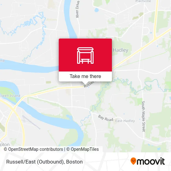 Russell/East (Outbound) map