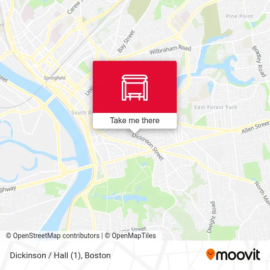 Dickinson / Hall (1) map