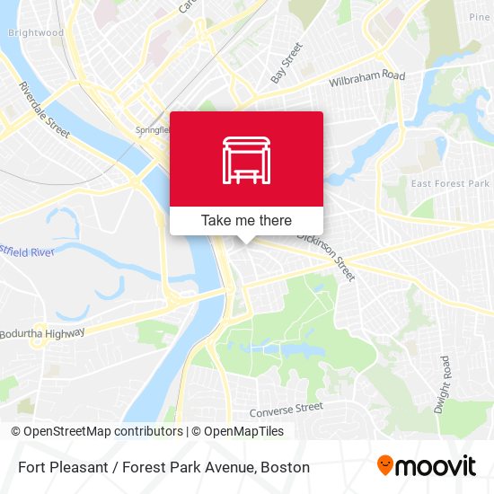 Fort Pleasant / Forest Park Avenue map