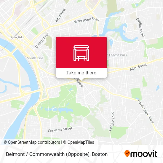 Belmont / Commonwealth (Opposite) map