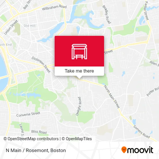 N Main / Rosemont map