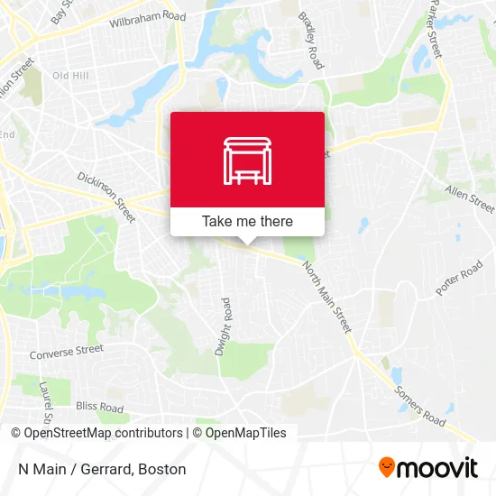 N Main / Gerrard map