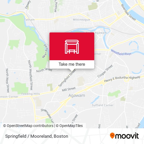 Springfield / Mooreland map