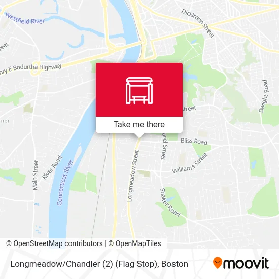 Longmeadow / Chandler (2) (Flag Stop) map