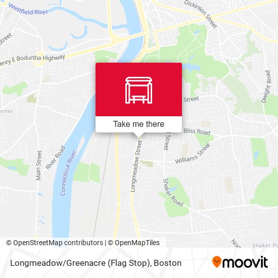 Longmeadow / Greenacre (Flag Stop) map
