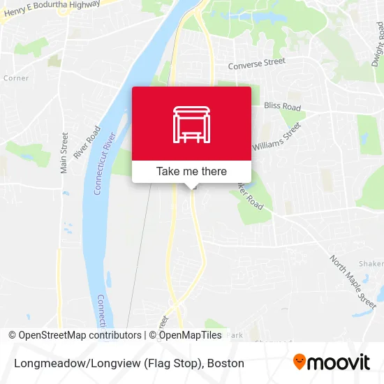 Longmeadow / Longview (Flag Stop) map
