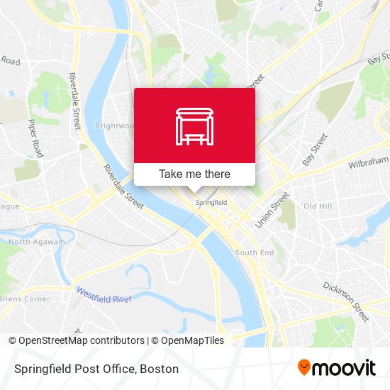 Springfield Post Office map