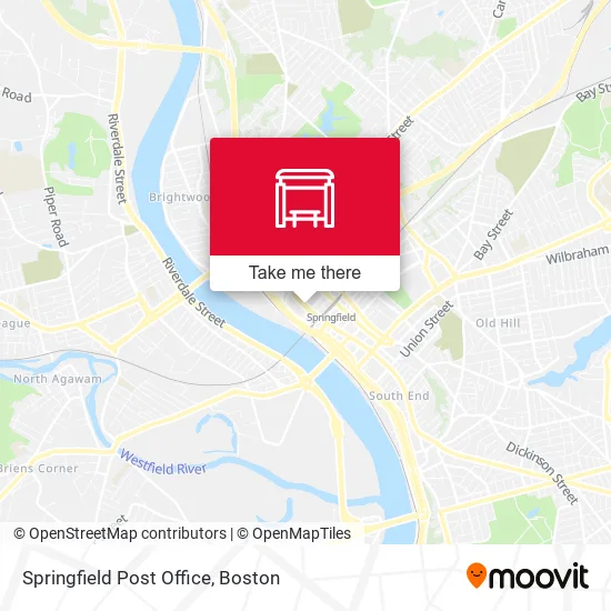 Springfield Post Office map