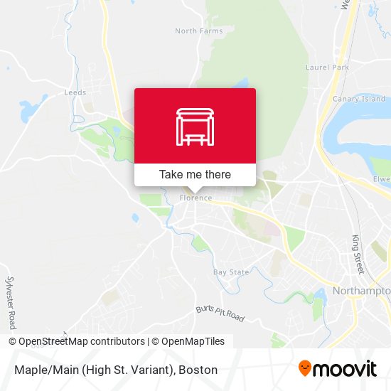 Maple/Main (High St. Variant) map