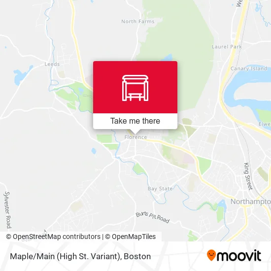 Maple/Main (High St. Variant) map