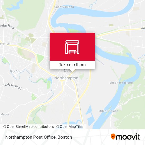 Northampton Post Office map