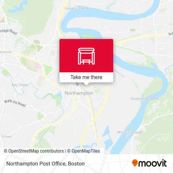 Northampton Post Office map