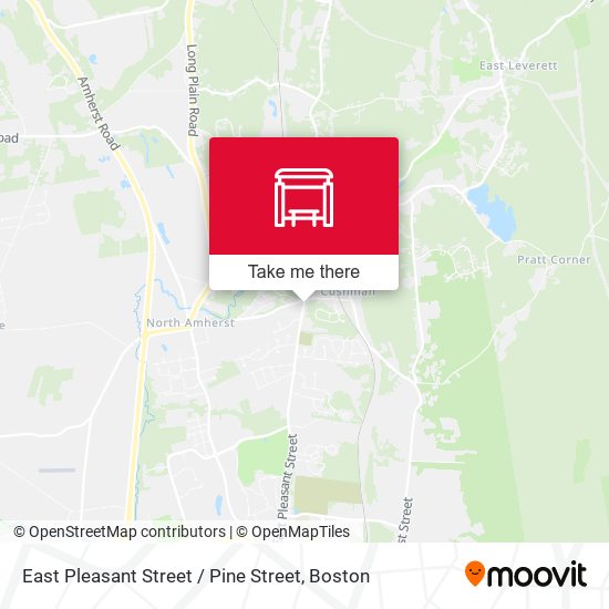 Mapa de East Pleasant Street / Pine Street