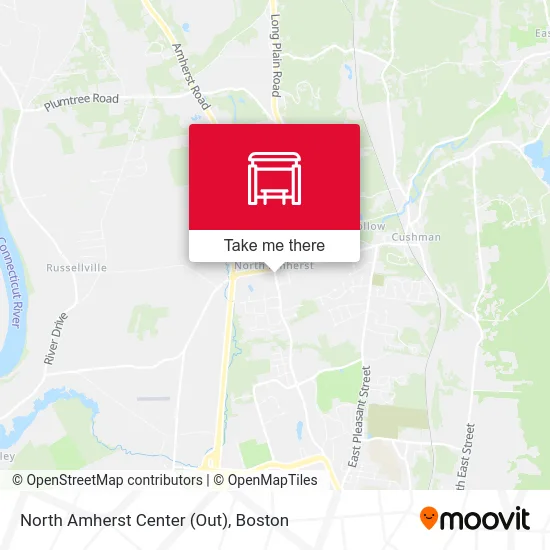 North Amherst Center (Out) map