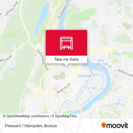Pleasant / Hampden map