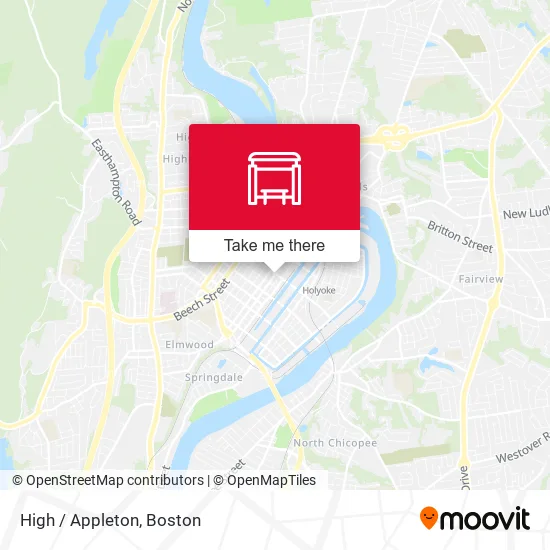 High / Appleton map