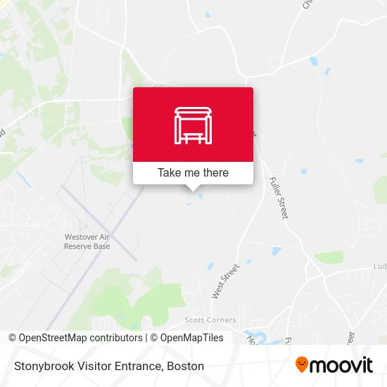 Stonybrook Visitor Entrance map