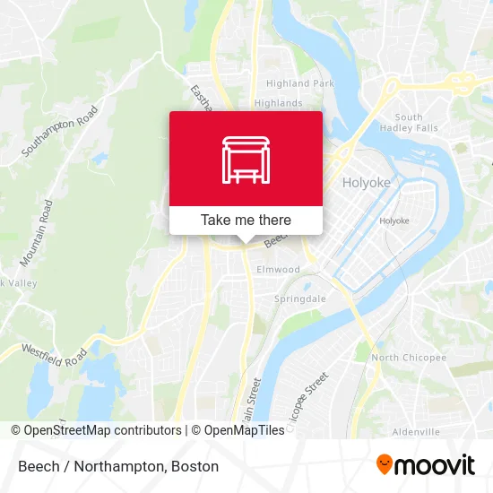 Beech / Northampton map