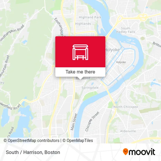 South / Harrison map