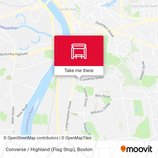 Converse / Highland (Flag Stop) map