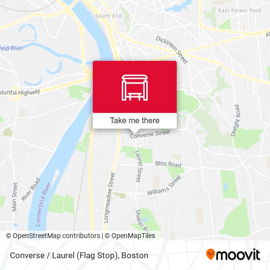 Converse / Laurel (Flag Stop) map